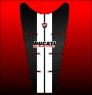 Ducati Monster Carbon fehér csíkos tankpad